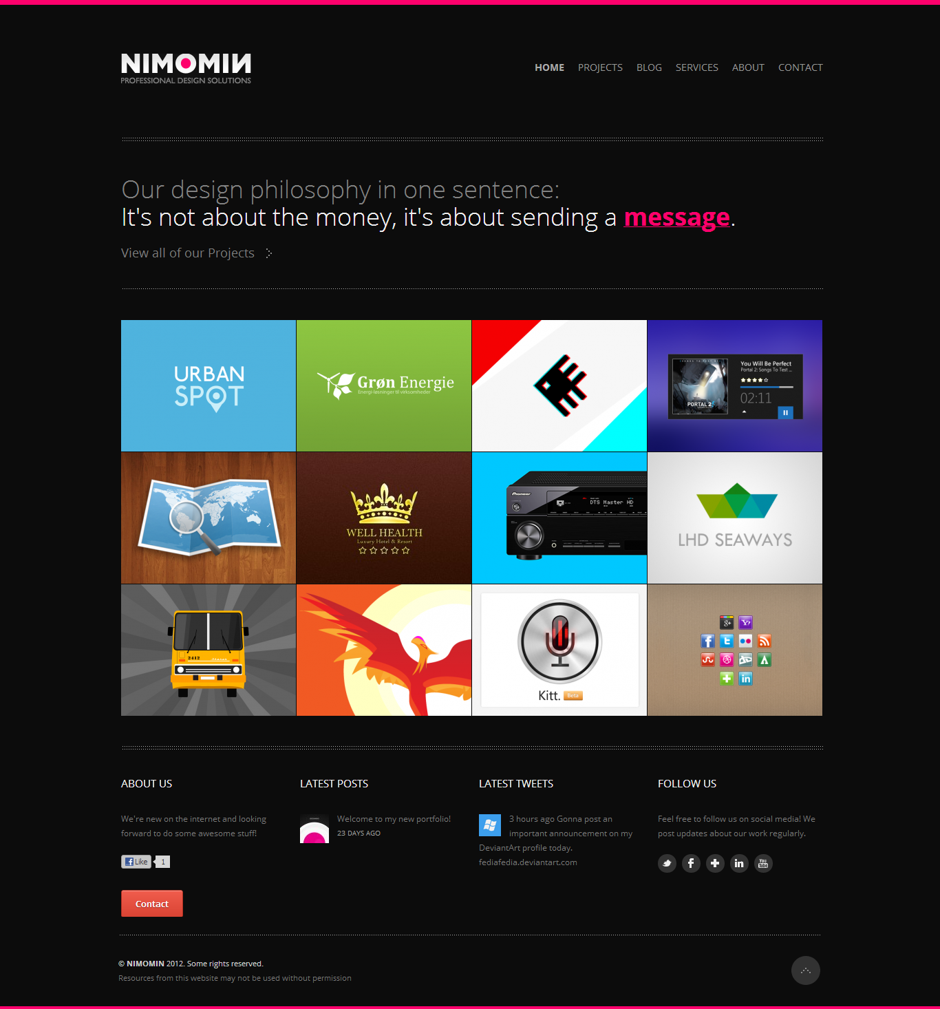 NIMOMIN Design website