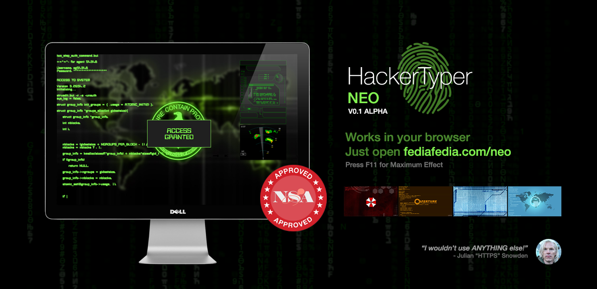 web-app] HackerTyper NEO New Domain by fediaFedia on DeviantArt