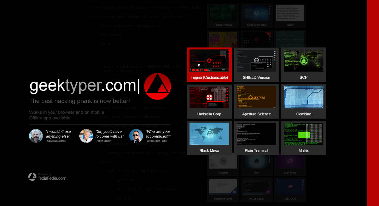 GeekTyper 2 - Official Release by fediaFedia