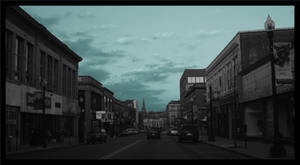 Looking Down The Steet