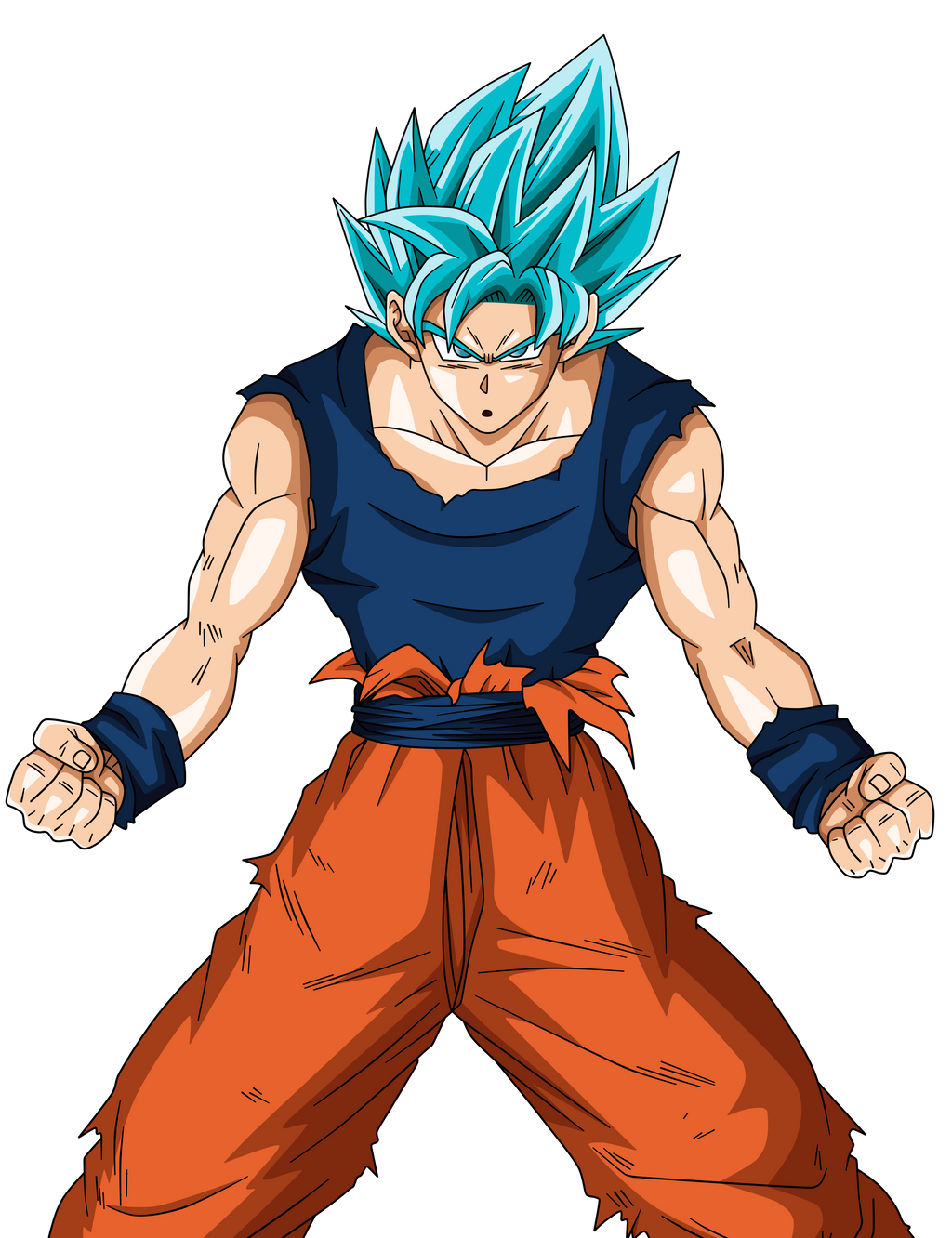 Goku SSJ Blue Full Power V2 by Cholo15ART on DeviantArt