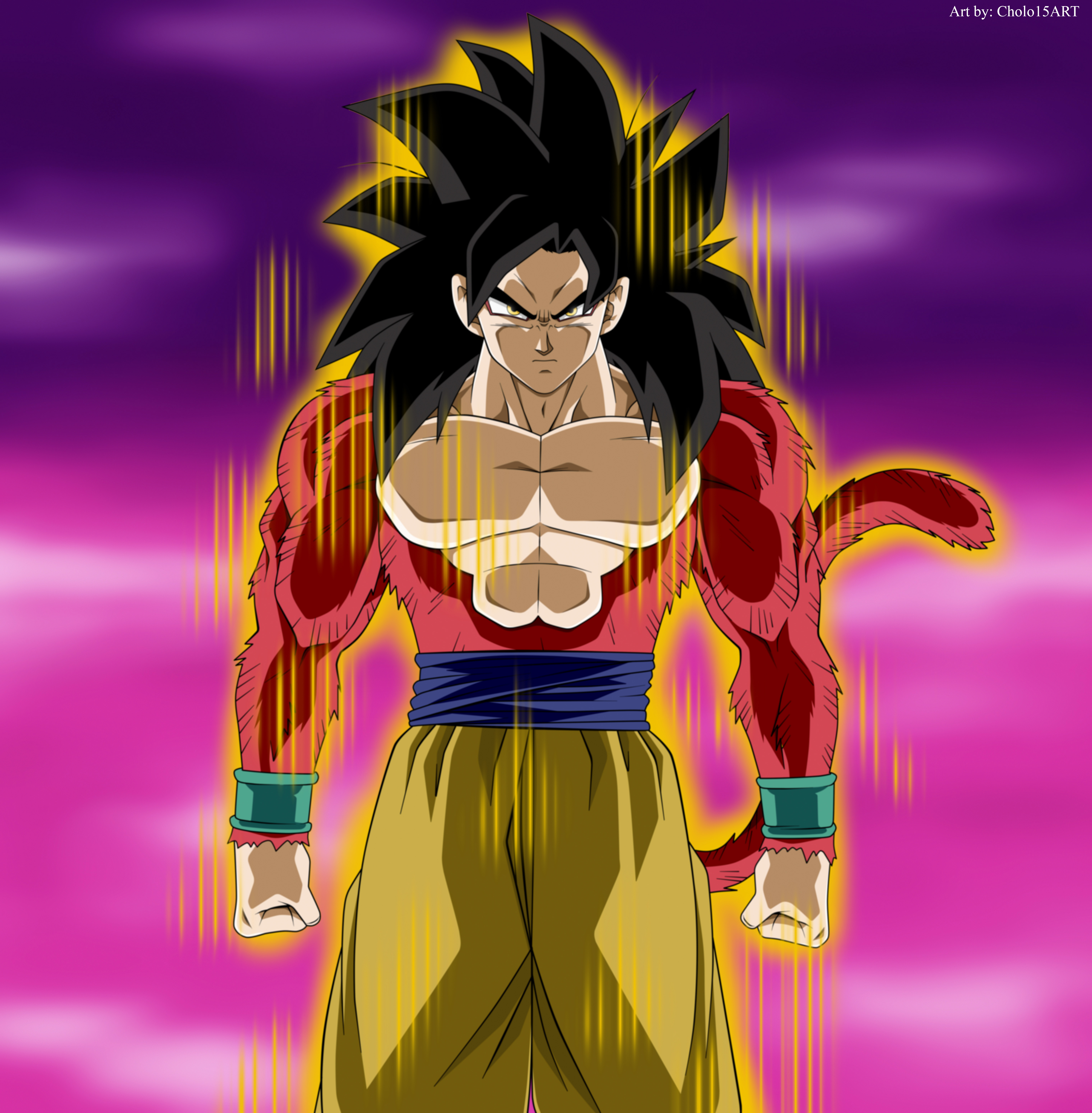 Goku super saiyan 4 by zignoth on DeviantArt