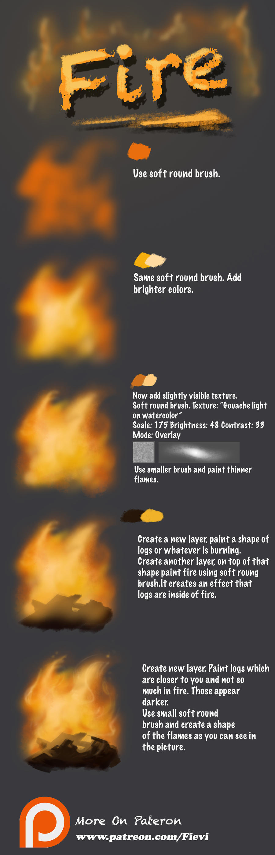 Fire tutorial by Fievy on DeviantArt