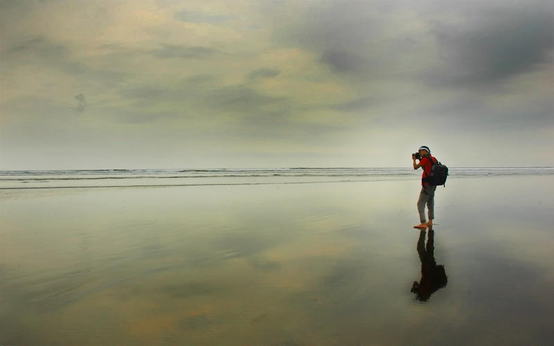 photographer reflection