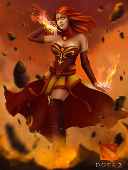 Lina Inverse Dota 2 Fanart