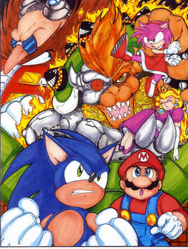 Sonic and Mario Team Up