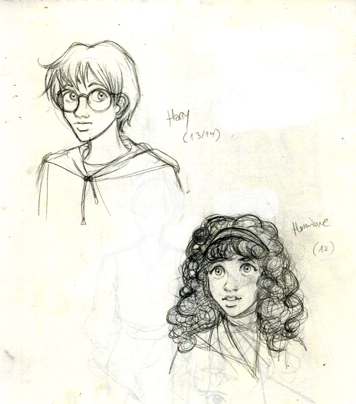 HP characters sketches 1