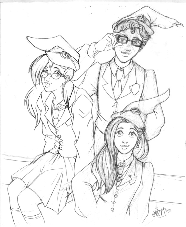 1990class hogwarts trio II-wip