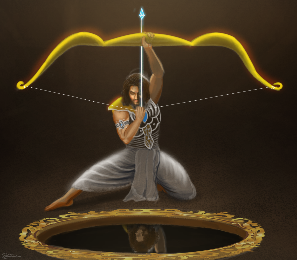 Arjuna Aiming The Fish Eye by phoenixartworxx on DeviantArt