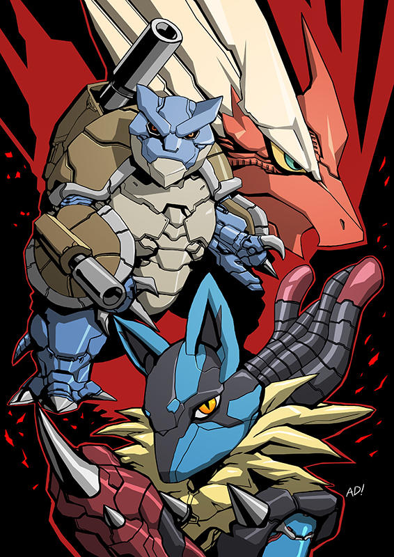 Mecha Pokemon color by adivider on DeviantArt