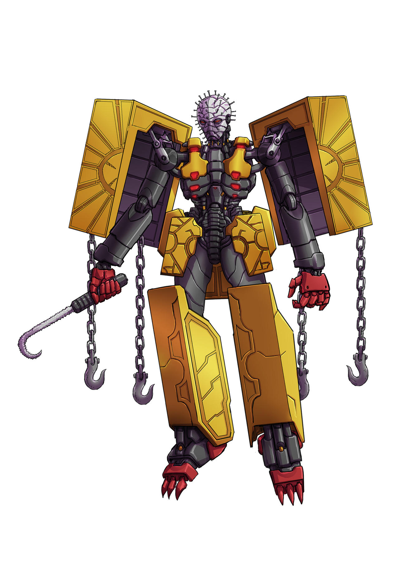 Mecha Pinhead color by adivider on DeviantArt