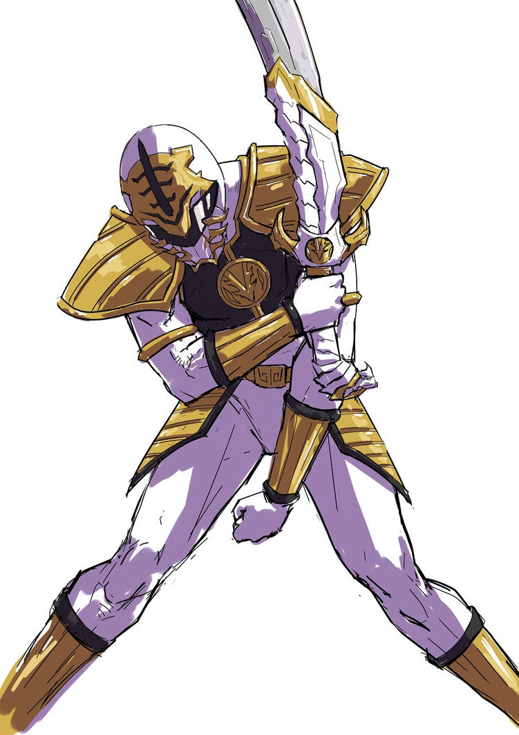 White Ranger sketch by adivider on DeviantArt