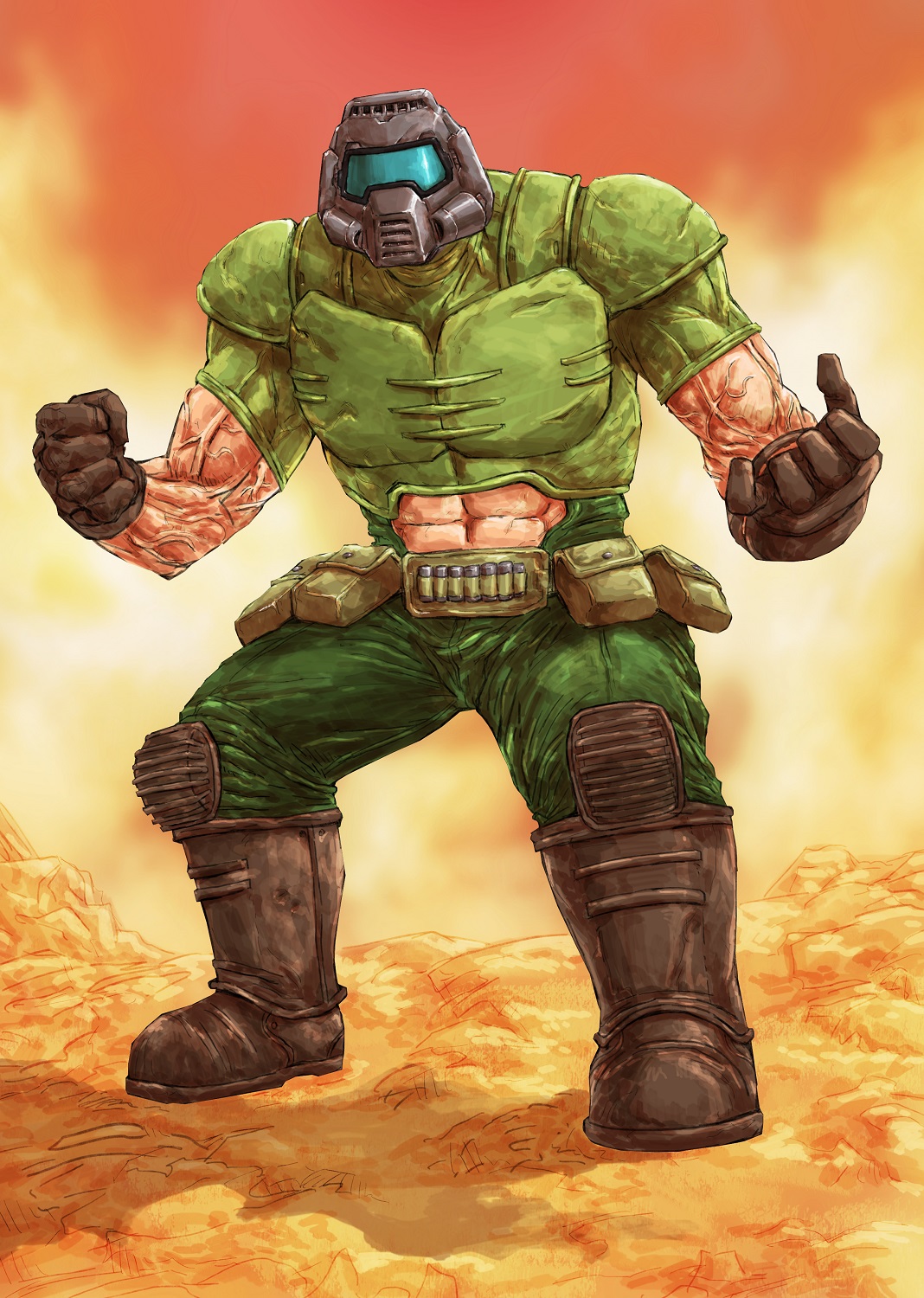 Doomguy by adivider on DeviantArt