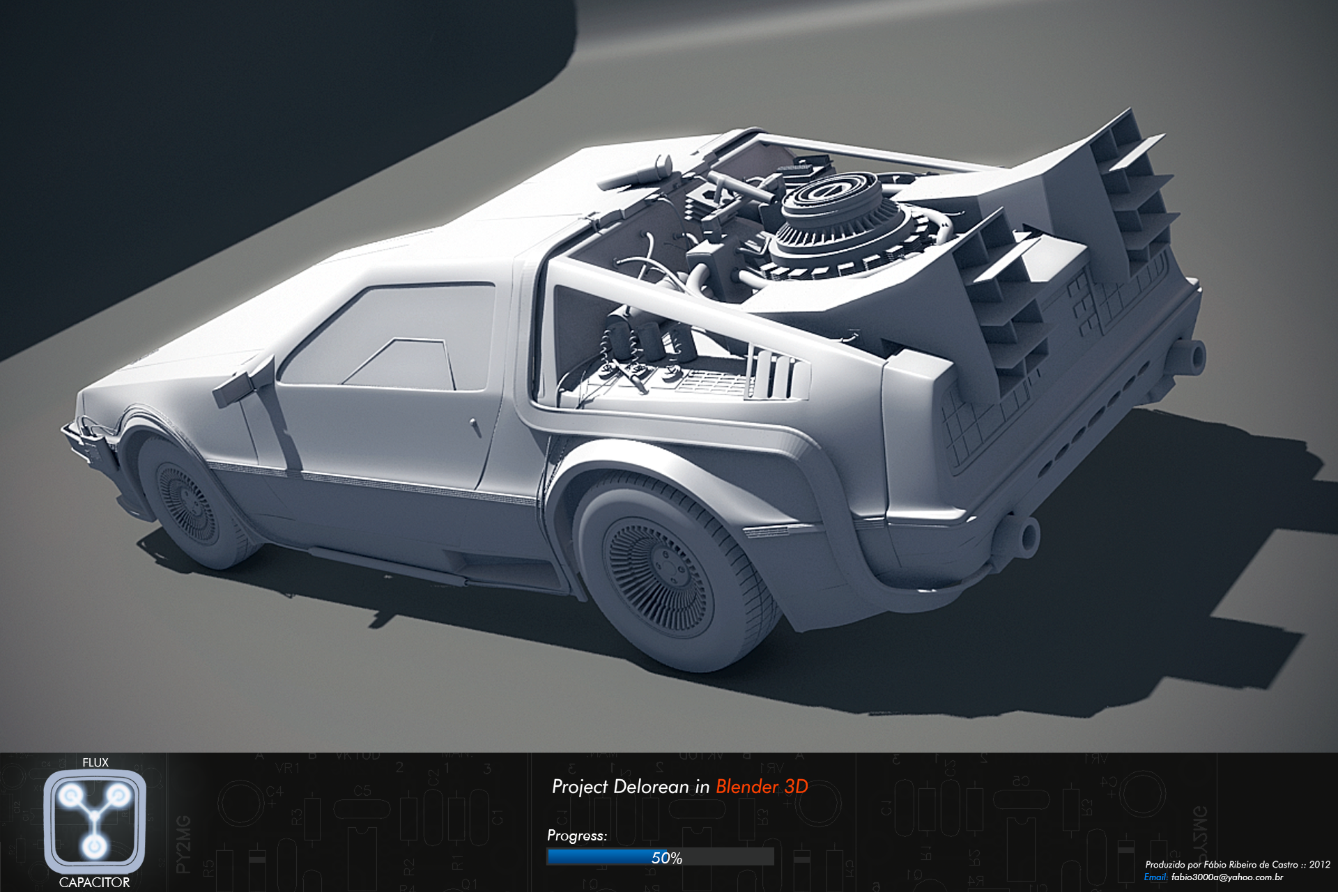 DELOREAN IN BLENDER