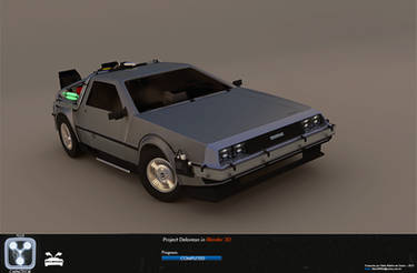 DELOREAN IN BLENDER