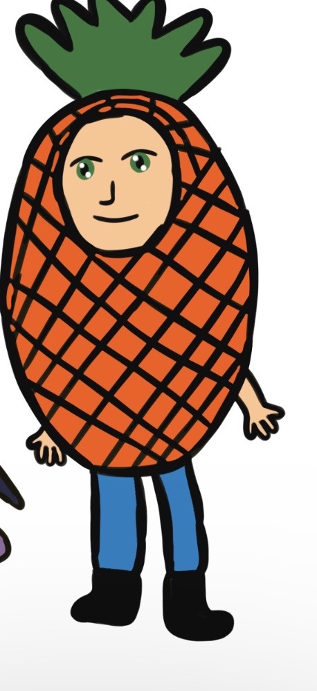 My friend Pineapple as a human by NCASMR on DeviantArt