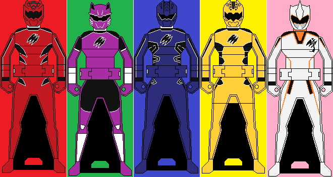 Power Rangers Jungle Fury / Gekiranger Ranger Keys by DaviGamerXP on ...