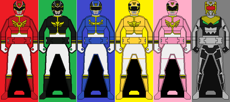 Power Rangers Megaforce Goseiger Ranger Keys By Davigamerxp On Deviantart - power rangers samurai roblox