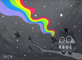 Smoke The Rainbow Argyle Owl