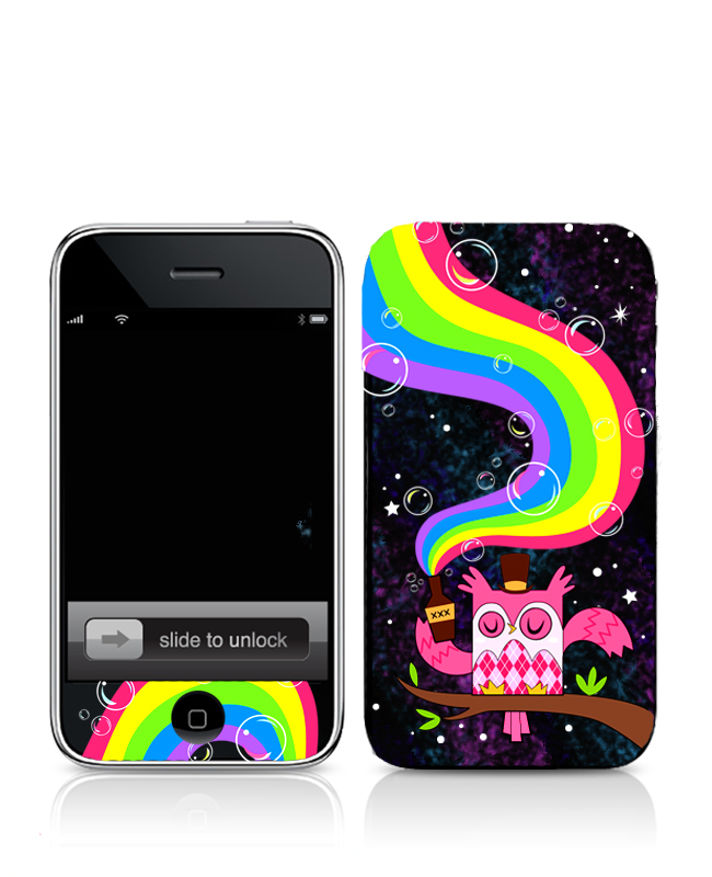 Drink the Rainbow Iphone Skin