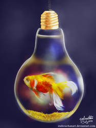 Goldfish in a Light Bulb