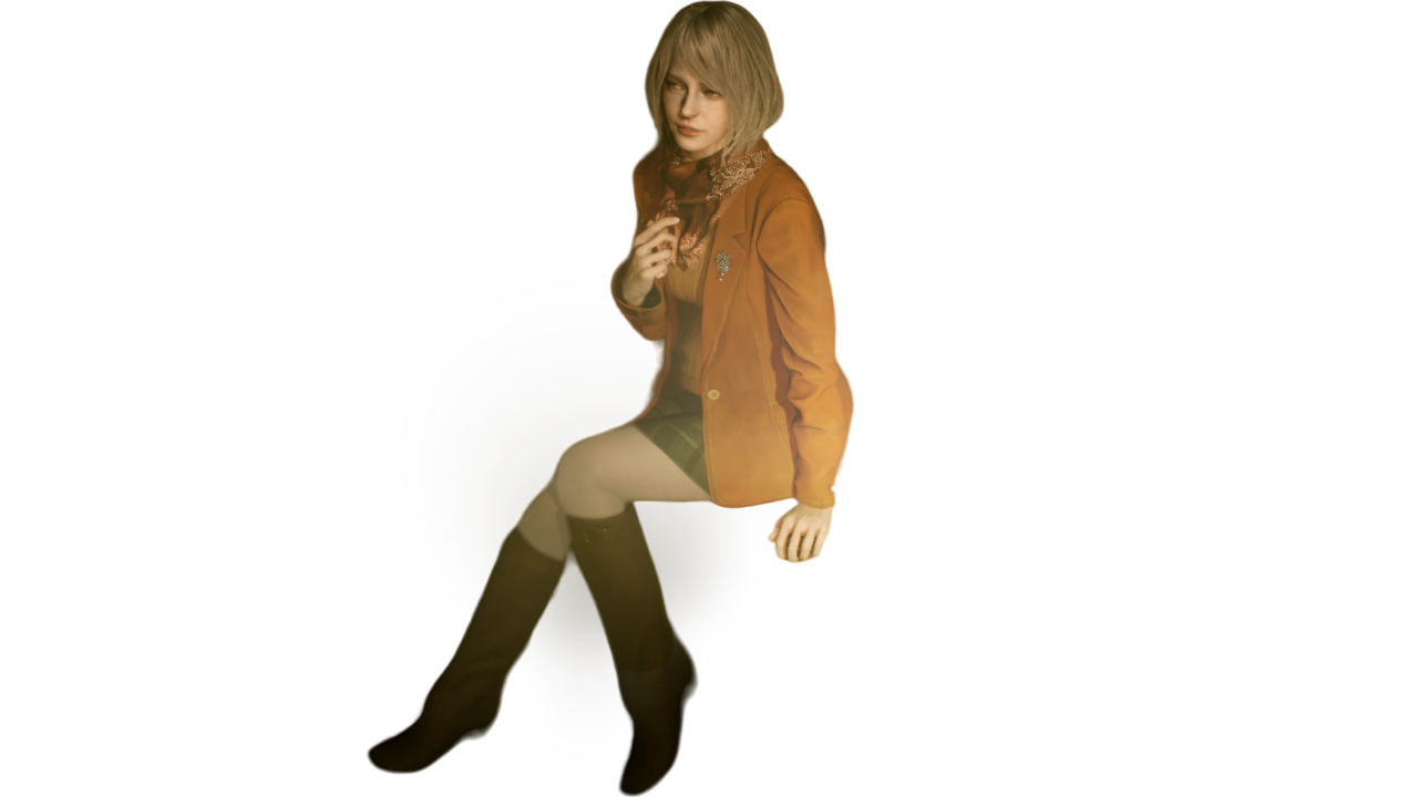 Ashley resident evil 4 remake, png