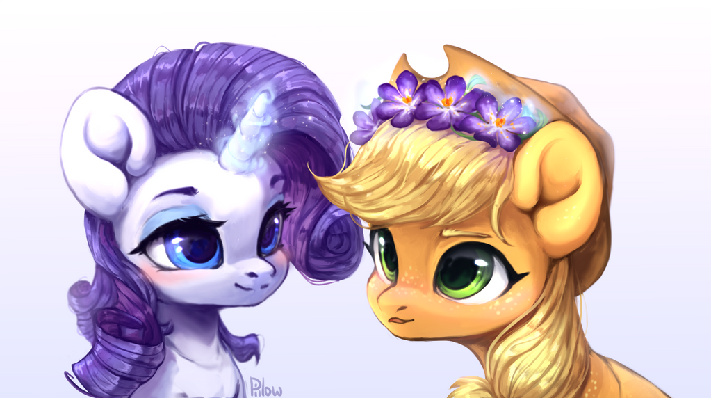 Rarity x Applejack by GrayPillow on DeviantArt