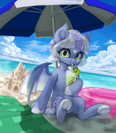Beach [YCH] by GrayPillow