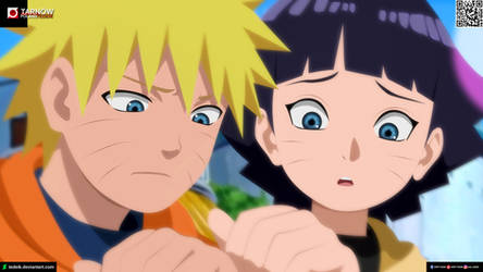 Young Naruto and Himawari