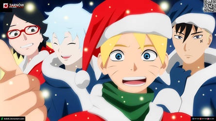 Christmas 2023: Boruto, Sarada, Mitsuki and Kawaki