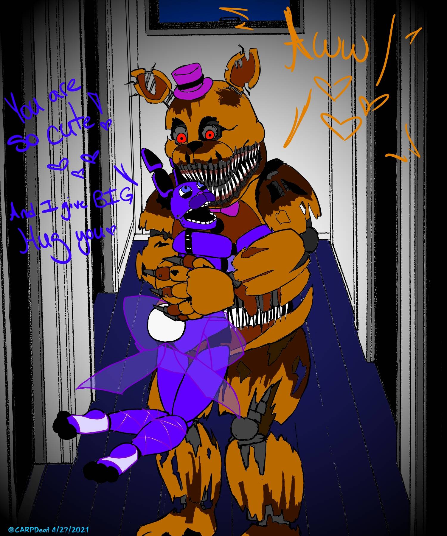 Nightmare and Fredbear (FNaF 4) by ArtMama113 on DeviantArt