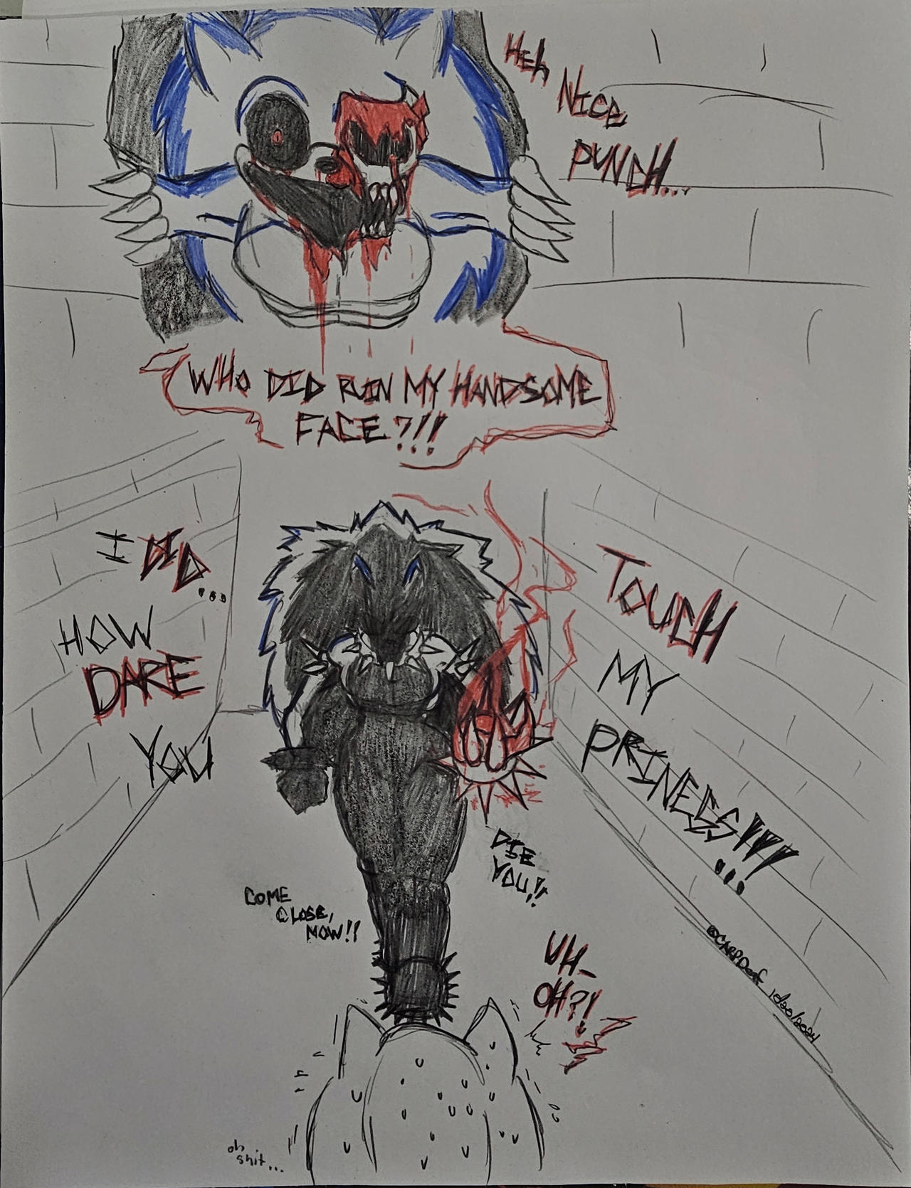 Sonic Exe female - RAGE! Final by MayreRayne on DeviantArt