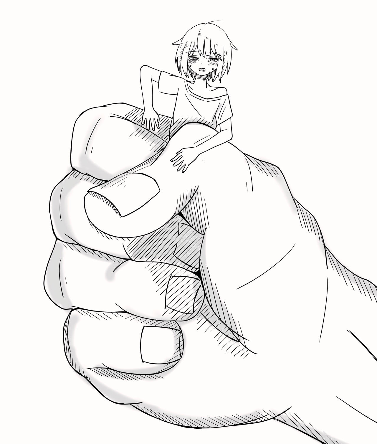 grasp tightly a shrunken woman by klinaaa on DeviantArt