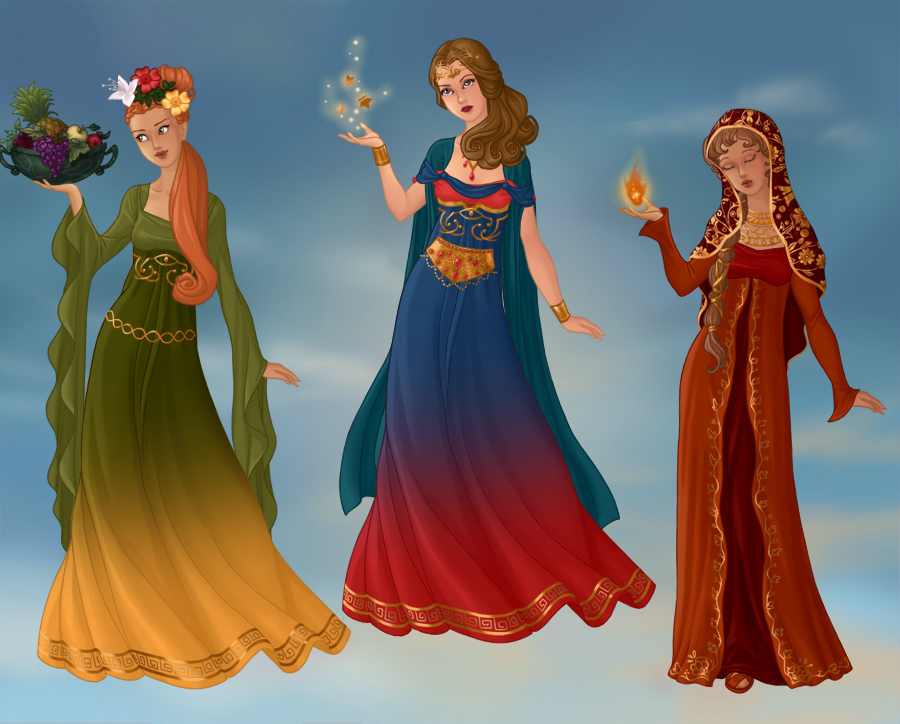 Goddess-Maker-Azaleas-Dolls - The Four Elements by Aranel125 on