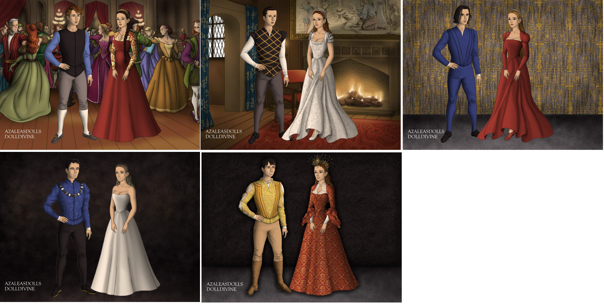 Game-of-Thrones-Azaleas-Dolls, PaperDolls, Suzee, Triad Gallery