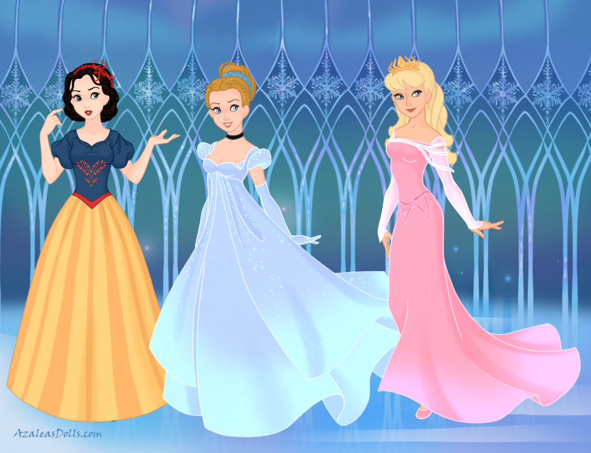 AzaleasDolls SnowQueenScene - Disney Princesses 1 by CheshireScalliArt on  DeviantArt