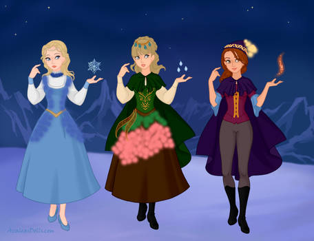 Snow-Queen-Scene-Azaleas-Dolls -Disney princesses2 by Aranel125 on
