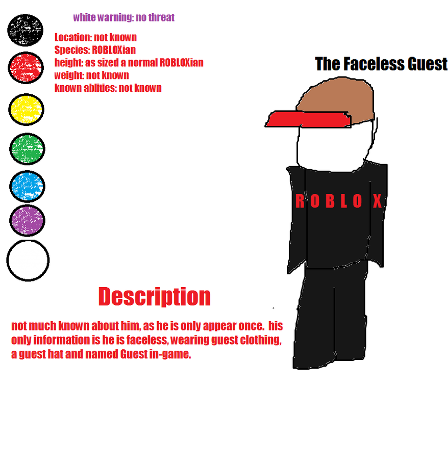 Faceless Guest Journal Entry By Pawhunter On Deviantart - gv read description roblox