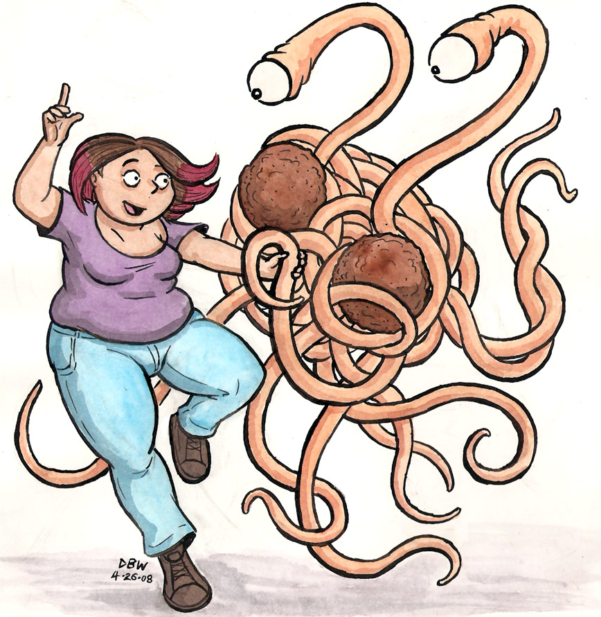 Flying Spaghetti Monster dance