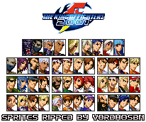 Kof Selection KOF '01 - Select Screen Portraits by Vordh0sbn on DeviantArt