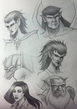 Gargoyles sketches