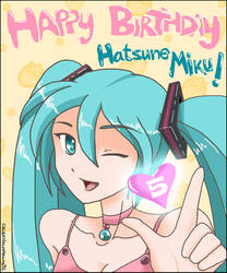 Happy 5th Birthday Hatsune Miku