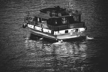 Evening, river, boats (2)