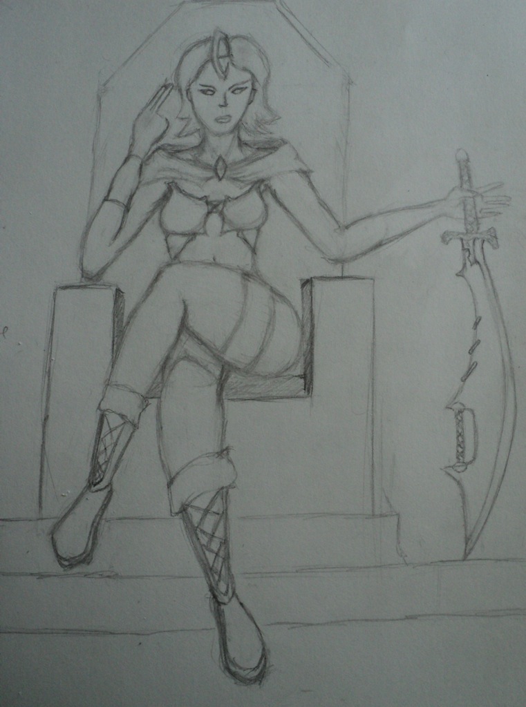 Warrior Queen Sketch