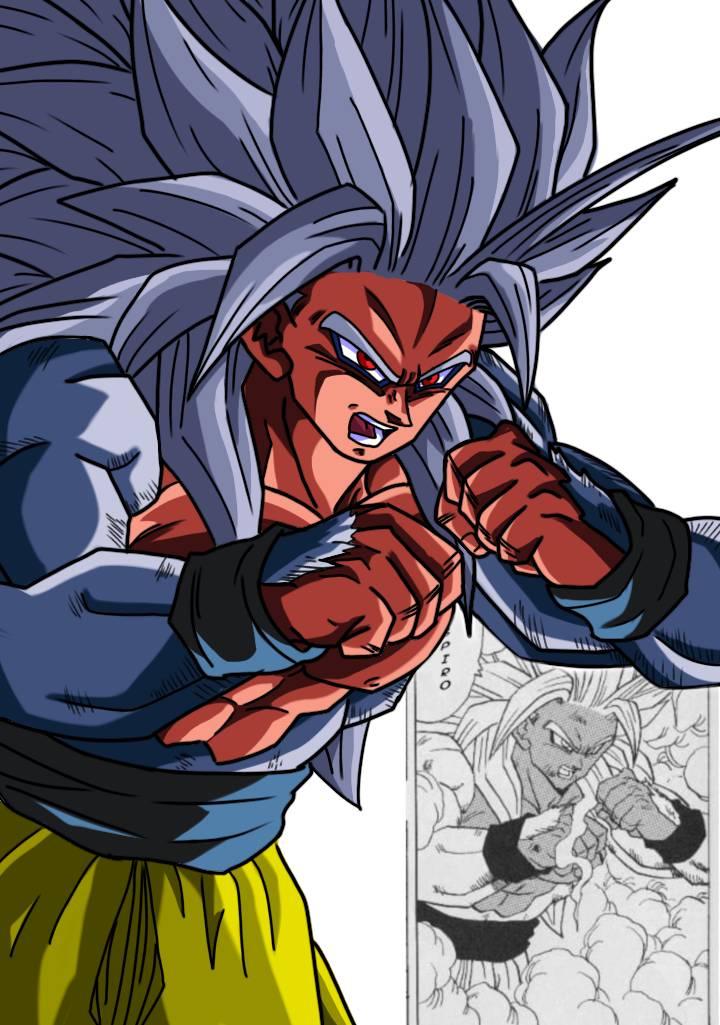 SSJ5 Xeno Goku Render by MohaSetif on DeviantArt