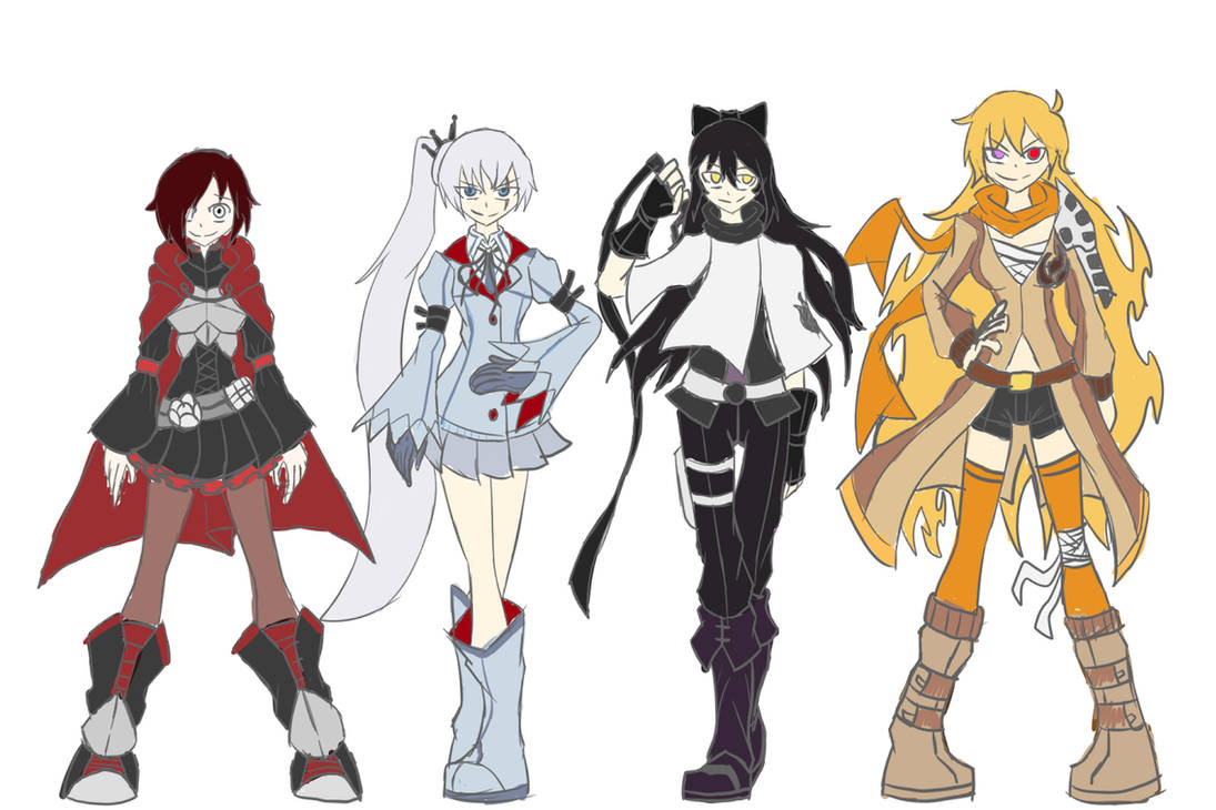 Team Rwby Redesigns by Sorairo-Wolf on DeviantArt