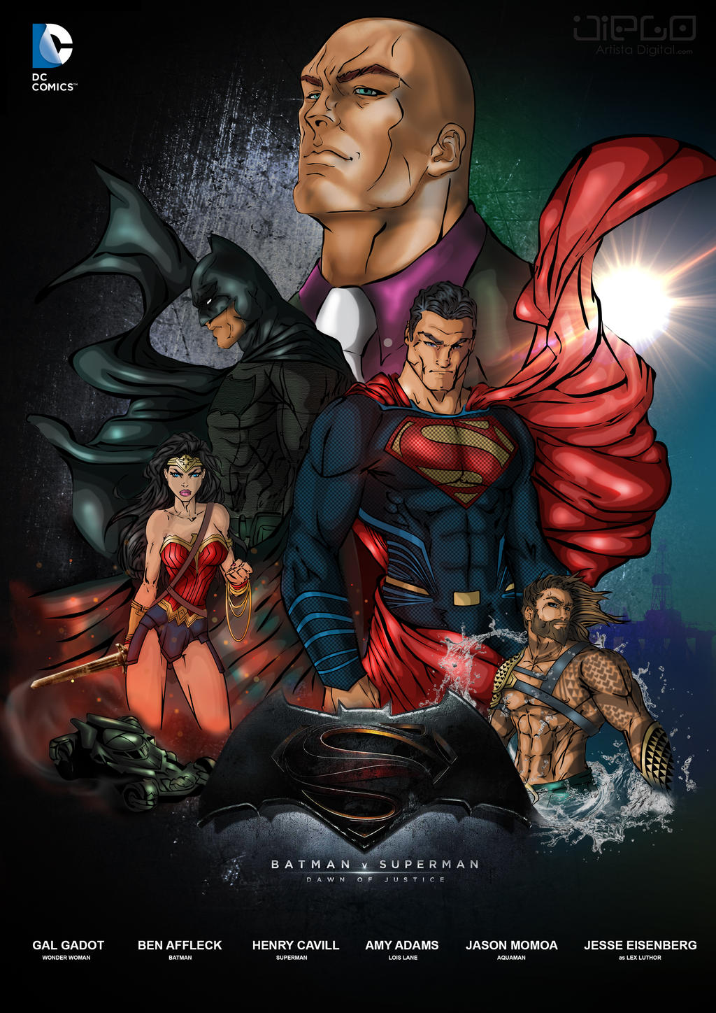 Wallpaper logo, Ben Affleck, comics, Henry Cavill, Dawn of Justice