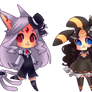 Espeon and Umbreon Gajinka's