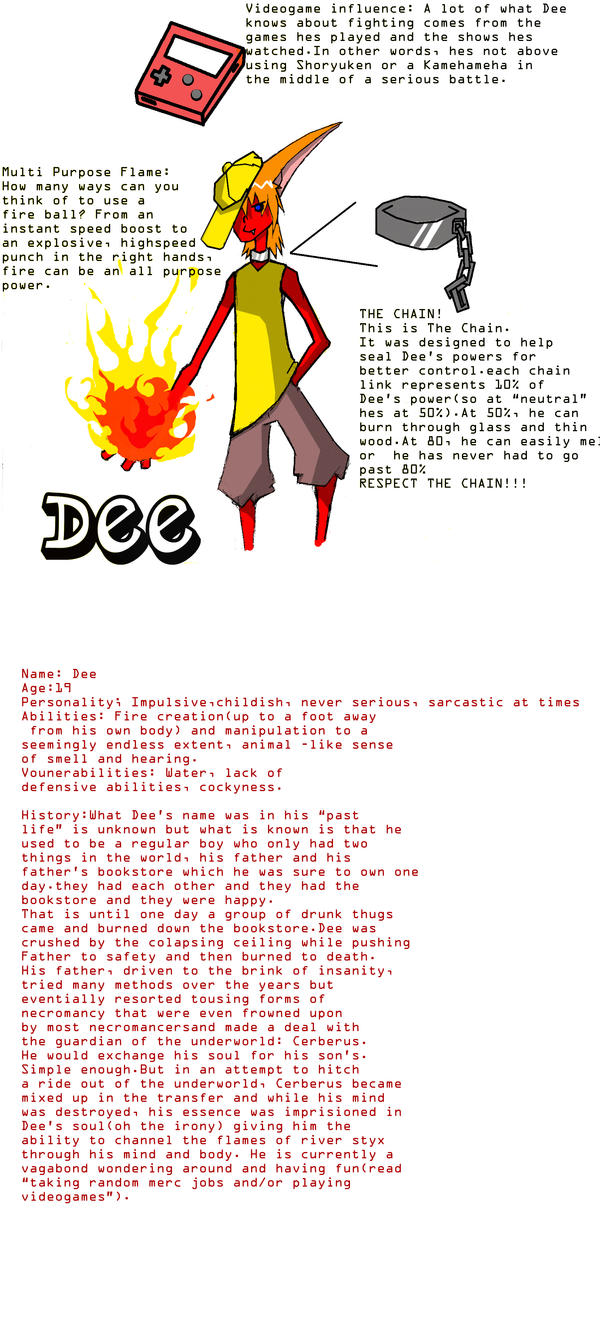 Dee NT Reference sheet