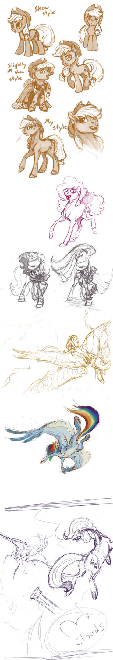 Pony sketch dump no. 1